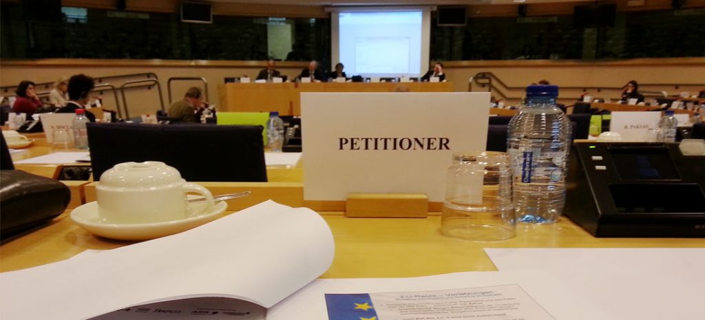 EU-Petition in Brüssel 2014